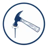 Do It Now Handyman logo — navy hammer and nail emblem